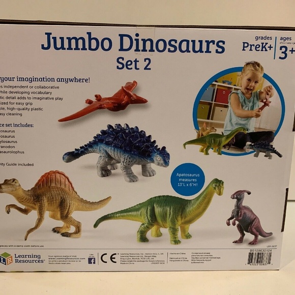 Learning Resources Jumbo Dinosaurs Set - Picture 3 of 8